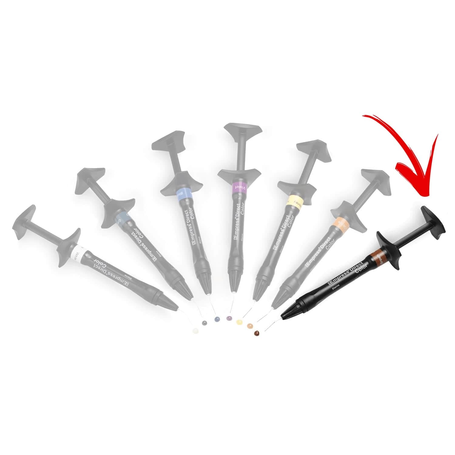 Empress Direct Composite Color Tint, Brown, Syringe