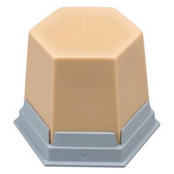 شمع تشكيل جيو أفانتغارد، إطباقي، بيج غير شفاف، 75 جرام